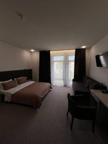 Cama o camas de una habitación en Гетьман Готель & SPA