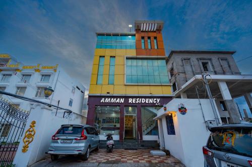 a car parked in front of a building at Amman Residency - Rameswaram in Rāmeswaram