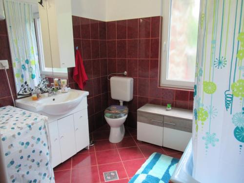 Koupelna v ubytování Halász Apartman Ábrahámhegy