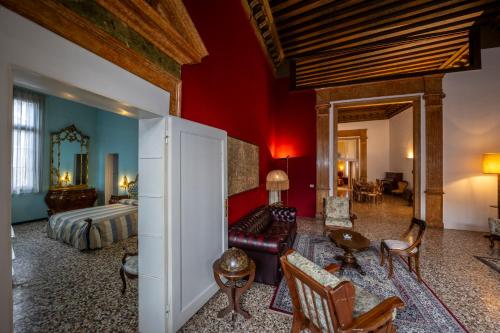 Χώρος καθιστικού στο Savoia e jolanda Apartments
