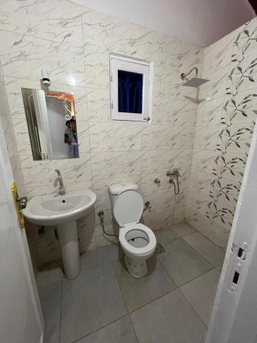 een badkamer met toilet en wastafel bij Julia House in Luxor