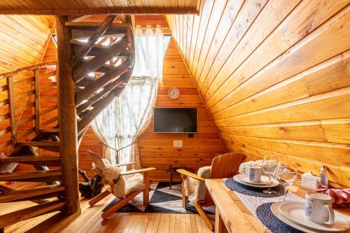 Kohvi ja tee valmistamise võimalus majutusasutuses Estrela Polar Chalé com Hidro - Urubici