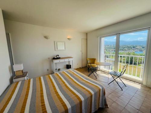 Ένα ή περισσότερα κρεβάτια σε δωμάτιο στο Villa T4 Marine de DAVIA