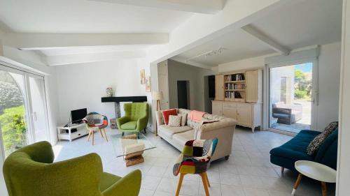 Χώρος καθιστικού στο Villa T4 Marine de DAVIA