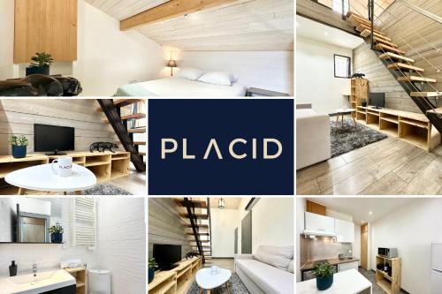 a collage of photos of a bedroom and a hotel room at LA CITADINE - Parking - Calme in Mont-de-Marsan