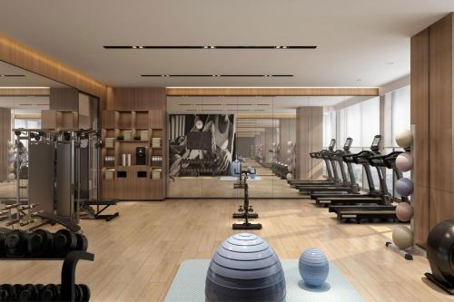 Fitnesscenter och/eller fitnessfaciliteter på Fairfield by Marriott Shenzhen Bao'an