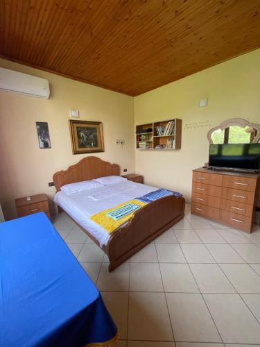 Postel nebo postele na pokoji v ubytování Villa Mance