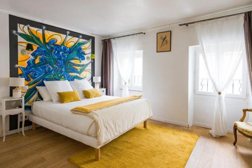 Katil atau katil-katil dalam bilik di Les Chambres de RESEAU LOUISANNE