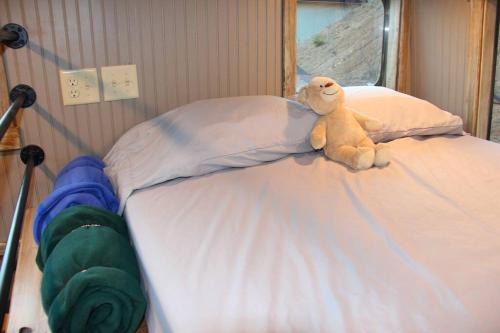 Gallery image of Seaboard Coast Line 0843 sleep in a caboose on a bison ranch in Clyde