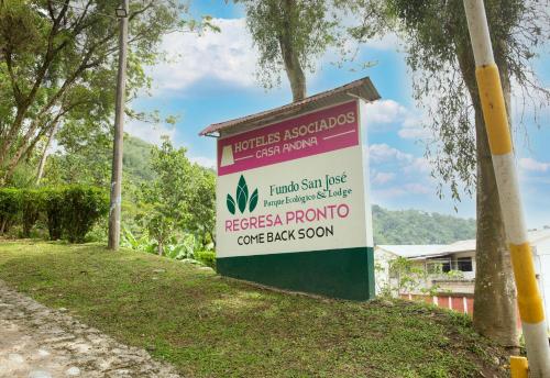 Landskap semula jadi dekat dengan lodge