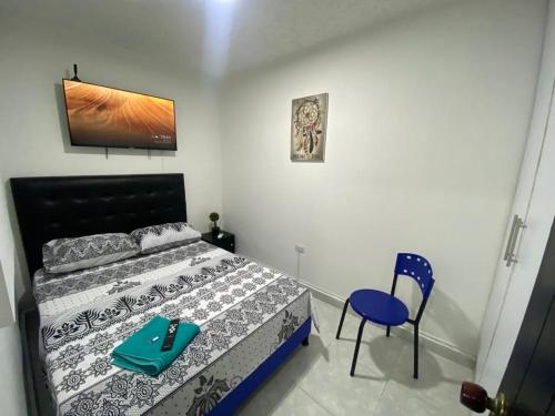 Giường trong phòng chung tại Casa Olimpico