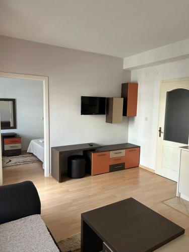 Kuchyň nebo kuchyňský kout v ubytování Stefi Apartment
