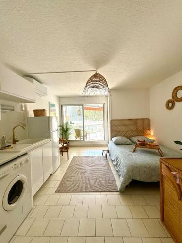 The Palm 100m de la plage Parking Clim Wifi