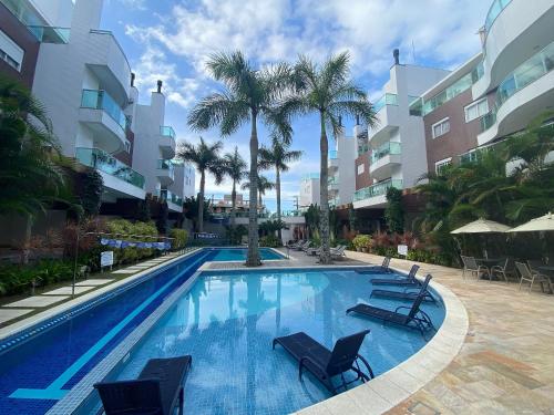 Bazén v ubytování Boulevard Bombinhas - Um condomínio Completo que vai te encantar nebo v jeho okolí