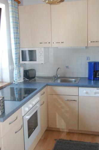 Kuchyň nebo kuchyňský kout v ubytování Ferienhaus Elisabeth