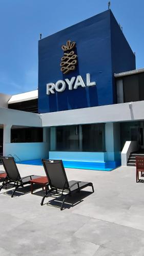 a row of chairs in front of a building at Hotel Royal Reforma in Mexico City