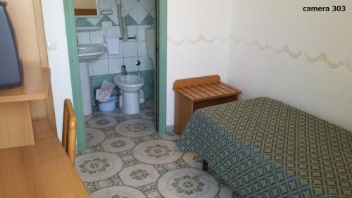 Koupelna v ubytování Hotel Castiglione