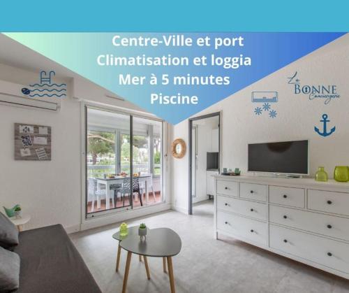 Port et Centre ville Climatisation Piscine au sein de la résidence Port