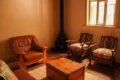 Zona de estar de Kleingeluk Guest Farm