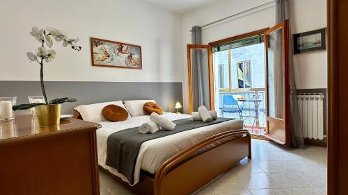 Ένα ή περισσότερα κρεβάτια σε δωμάτιο στο NinaMar Giudecca Venice House