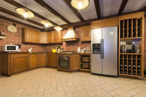 Dapur atau dapur kecil di Ferienhäuser in Makarska