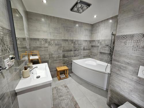 Koupelna v ubytování Apartmán Pohoda