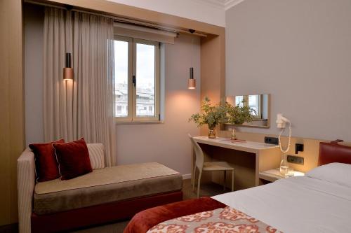 Cama o camas de una habitación en Airotel Stratos Vassilikos Hotel