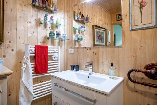Koupelna v ubytování Loft Tovel