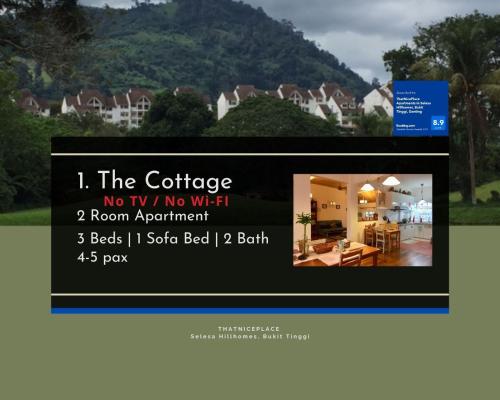 Captura de pantalla de un sitio web con una foto de una casa en ThatNicePlace Apartments in Selesa Hillhomes, Bukit Tinggi, Genting, en Bentong