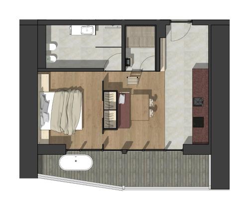 Κάτοψη του Appartements zi Ranna