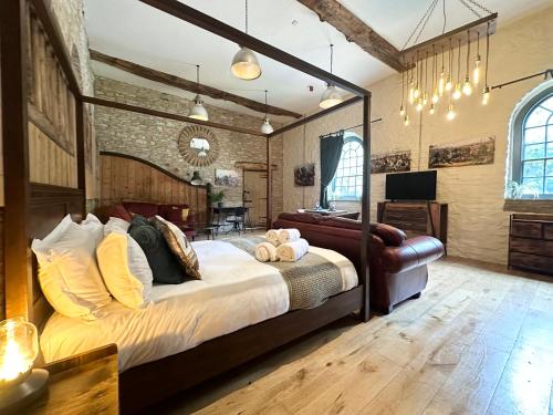 Marske Stables, Yorkshire Dalesにあるテレビまたはエンターテインメントセンター