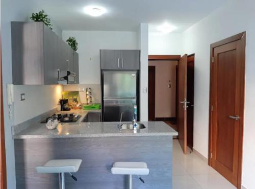 Kuchyňa alebo kuchynka v ubytovaní Moderno practico y tranquilo