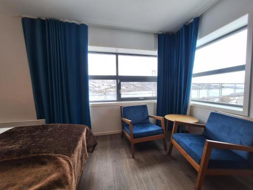 Posezení v ubytování Tjeldsundbrua Hotel