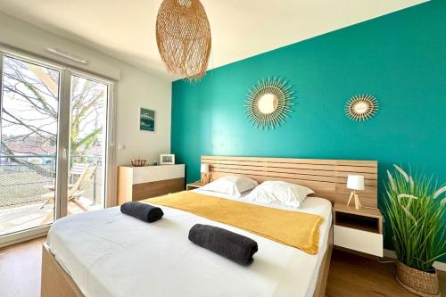 Cama o camas de una habitación en Appartement « Petit Bijou » 2/4 p idéalement situé