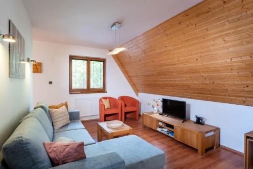 TV a/nebo společenská místnost v ubytování TATRYSTAY Julia Apartments