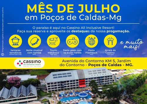 un poster per una scuola in un resort di Cassino All Inclusive Resort Poços de Caldas a Poços de Caldas