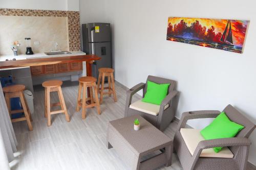 Posezení v ubytování Apartamento Villa Carolina 101