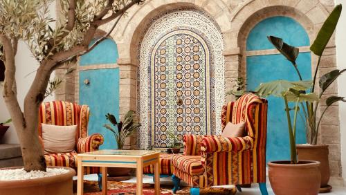 Posezení v ubytování Riad Al Manara