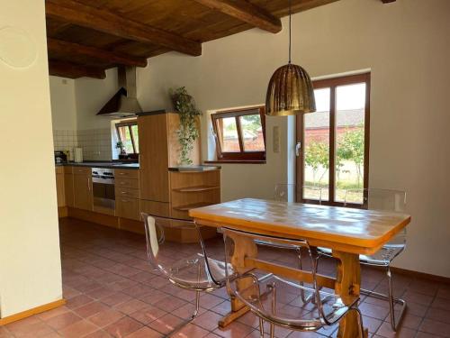 Dapur atau dapur kecil di Restaurierter Speicher auf Resthof