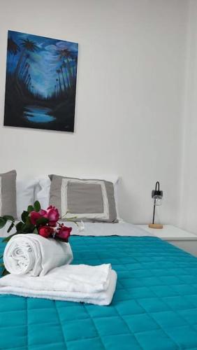 Postel nebo postele na pokoji v ubytování appartamento V&V