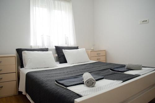 Ένα ή περισσότερα κρεβάτια σε δωμάτιο στο Apartment Abras