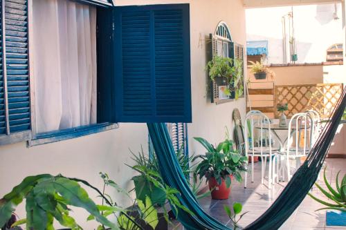 Balkón nebo terasa v ubytování Casa Surya Paraty