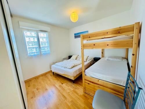 T3/4-6pers/5'piedplage/centreville/parking/wifi