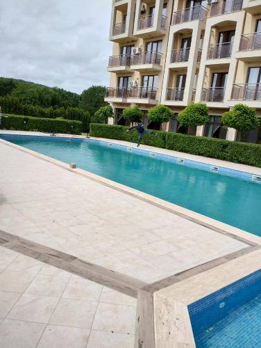 Πισίνα στο ή κοντά στο 1 Zimmer Appartement