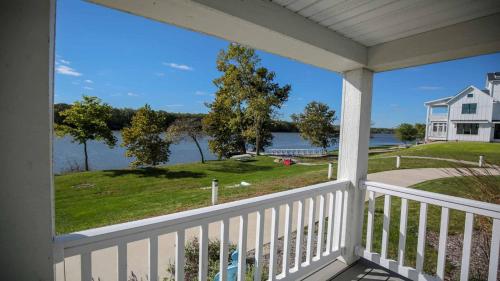 a view of the water from the porch of a house at Out of Office in Ottawa