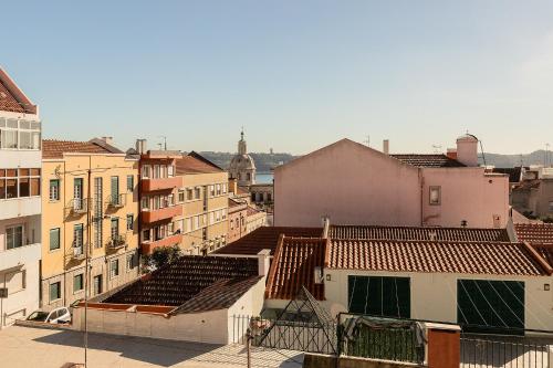 an aerial view of a city with buildings at Belem Design Apartments by Homing in Lisbon