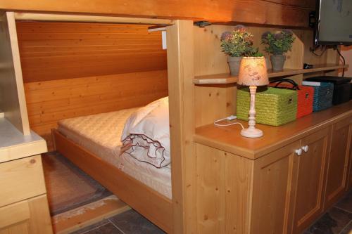 Ένα ή περισσότερα κρεβάτια σε δωμάτιο στο Chalet Alpine Royal A Top 13