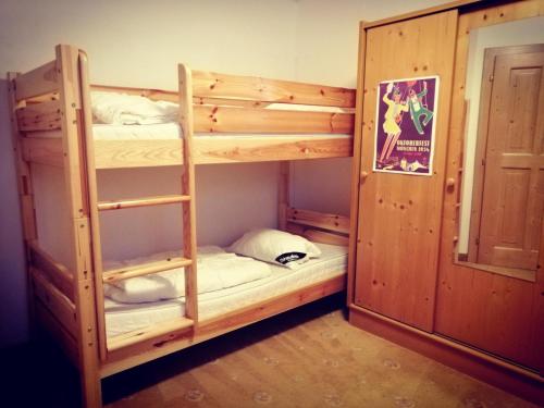 een stapelbed met een ladder in een kamer bij Haus 129 Top 1 in Krimml