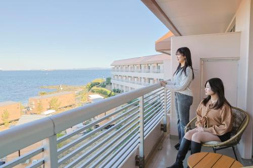 Balkón nebo terasa v ubytování La vista Yokosuka Kannonzaki Terrace