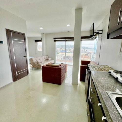 Dapur atau dapur kecil di La Carlota Hospedajes